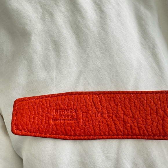 HERMES H Bar Buckle J Stamp 2006 Women's and Men's Belt - Picture 7 of 7